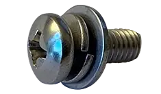 Buy Direct 6-32 x 3/8" SEMS Machine Screws Phillips Pan Head Split Lock & Regular Flat Washer 18/8 Stainless Steel (5000 / Pkg.)
