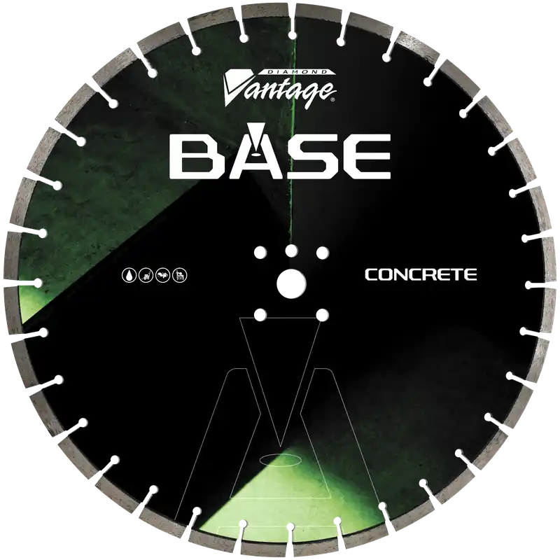 Weekend Sale Diamond Vantage 1418BASE 14" x 0.187" Walk Behind Saw Diamond Blade for Concrete Base 12mm Segments