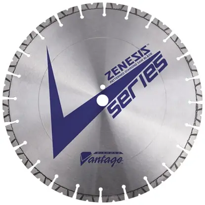 Diamond Vantage 2414EVRWZX4 24" x 0.140" x 1" Walk Behind Saw Diamond Blade for Concrete ZENESIS V2 SERIES PRO 12mm Segments Budget