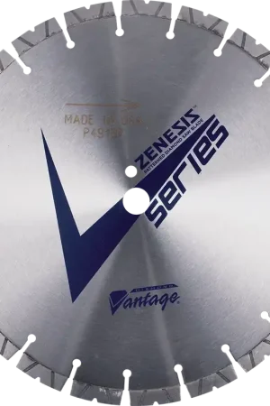 Affordable Diamond Vantage 4825EVSWZX4 48" x 0.250" x 1" Walk Behind Saw Diamond Blade for Concrete ZENESIS VS SERIES PRO 12mm Segments