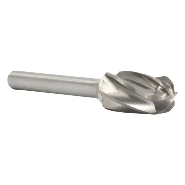 Order Now 3/4" X 1" Cylindrical Radius End Carbide Bur for Aluminum Solid Carbide 1/4" Round Shank DULSC7NF