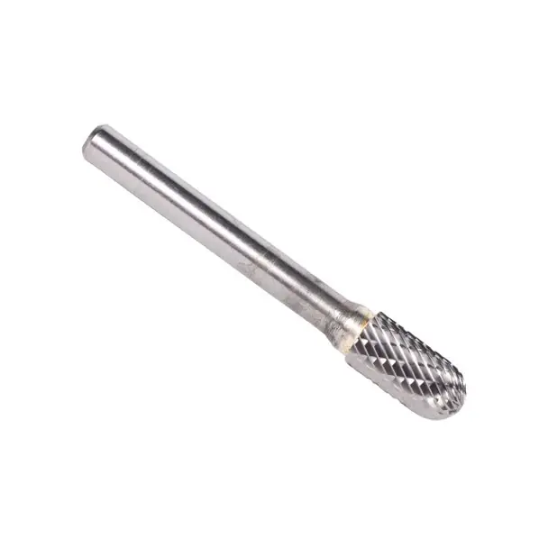 Latest 7/16" X 1" Cylindrical Radius-End Double Cut Carbide Bur Solid Carbide 1/4" Round Shank DULSC4