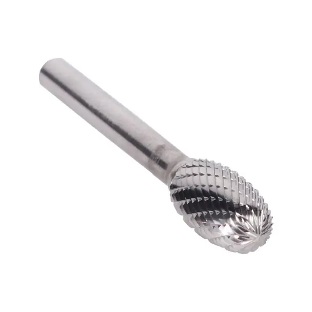 1/4" X 3/8" Oval Double Cut Carbide Bur Solid Carbide 1/4" Round Shank DULSE1 Reduced Price