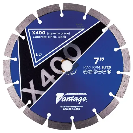 Diamond Vantage 0408CDUX4-2 4" x 0.080" Diamond Blade for Concrete/Masonry X400 Special Offer