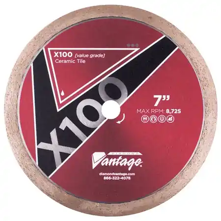 Diamond Vantage 4506CTWX1 4.5" x 0.060" Diamond Blade for Tile/Ceramic X100 Ceramic Fast Shipping