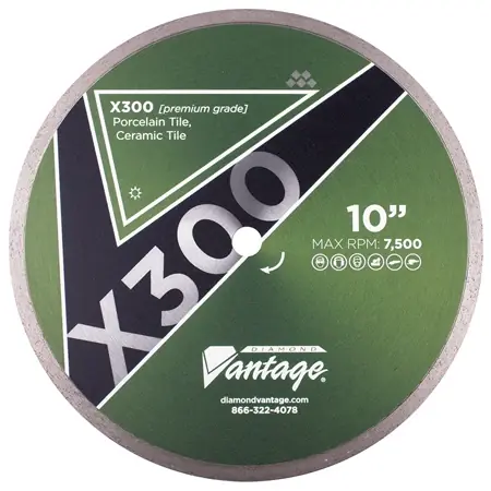 Special Offer Diamond Vantage 1408ETDX3 14" x 0.080" x 1" Diamond Blade for Tile/Porcelain/Ceramic X300 GENERAL PURPOSE