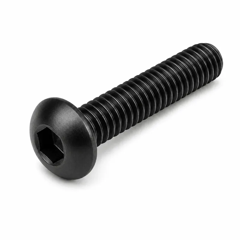 While Supplies Last M3-0.5 X 15mm Socket Cap Screws Button Head Hex Socket Drive Fully Threaded Class 12.9 Alloy Steel Thermal Black Oxide (300 / Pkg.)
