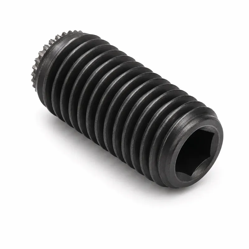 7/16-14 X 3/8" Knurled Cup Point Socket Set Screws Alloy Steel (100 / Pkg.) Final Sale