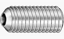 Certified M5 X 5mm Cup Point Socket Set Screws Alloy Steel Zinc Plated (100 / Pkg.)