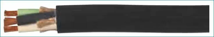 Carolprene with 17 FREE® Jacketed Type SJOOW 12 awg 2 conductor black jacket portable cord, HF379 Free Returns