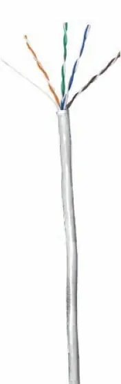 Buy Online CAT5e Unshielded PVC Ethernet Cable - 24 AWG 4 Pair - White