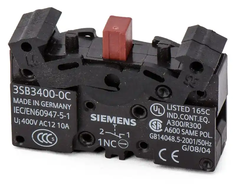 Professional Grade Siemens 3SB3400-0C Contact Block