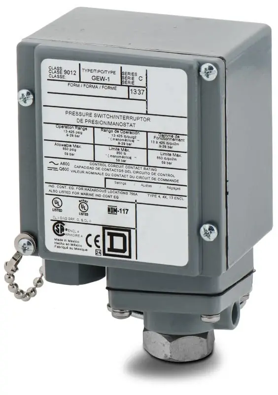 Telemecanique 9012GEW1 Pressure Switch Factory Price