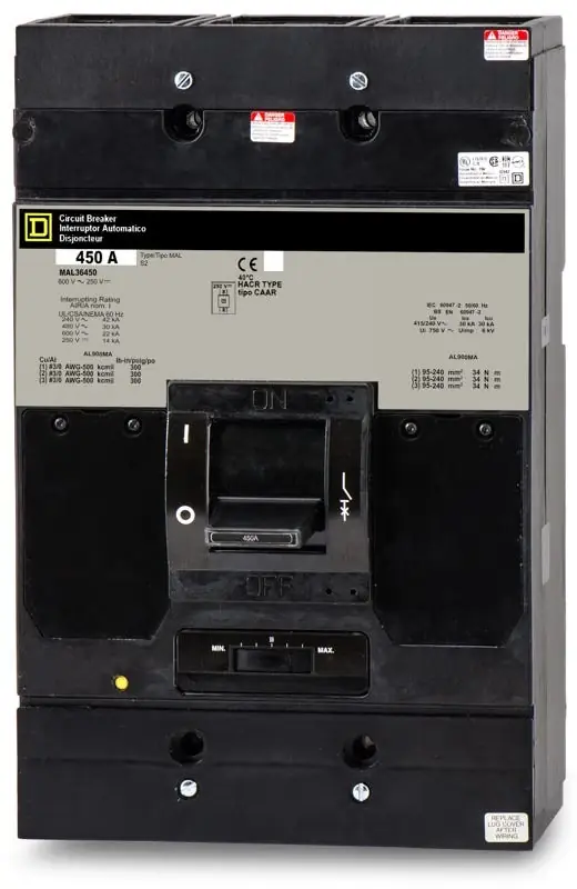 Square D MAL36450 - 450A 3 Pole Molded Case Circuit Breaker Limited Offer