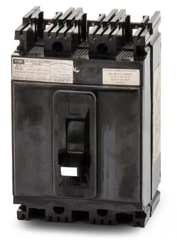 Federal Pacific NEF437100 - 100A 3 Pole Molded Case Circuit Breaker Authentic