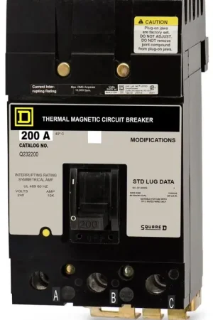 Square D Q232200 - 200A 3 Pole Molded Case Circuit Breaker Special Discount