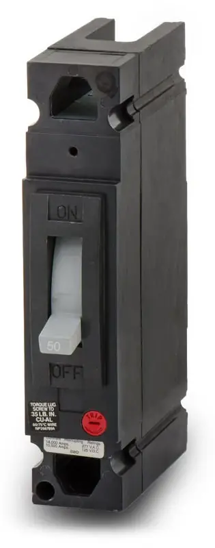 Low Price ABB / General Electric TED111050 - 50A 1 Pole Molded Case Circuit Breaker