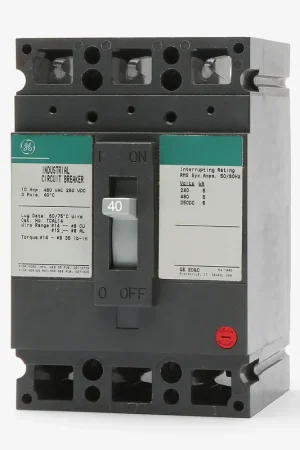 Today Only ABB / General Electric THED136040WL - 40A 3 Pole Molded Case Circuit Breaker