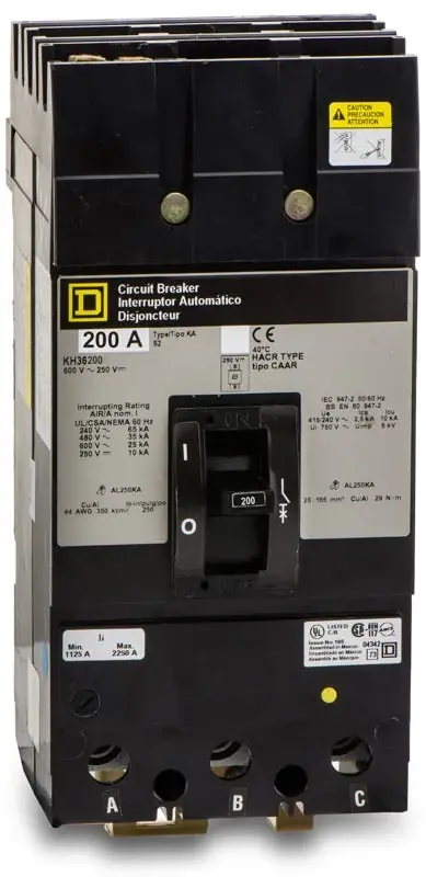 Best Price Square D KH36200 - 200A 3 Pole Molded Case Circuit Breaker