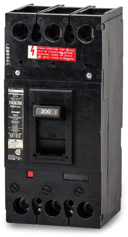 Siemens FJ63B200 - 200A 3 Pole Molded Case Circuit Breaker Popular