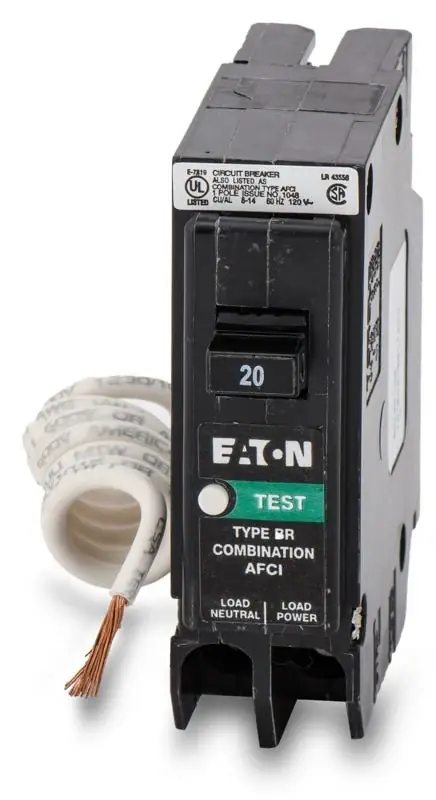 Latest Eaton / Cutler-Hammer BRCAF120 - 20A AFCI Miniature Circuit Breaker