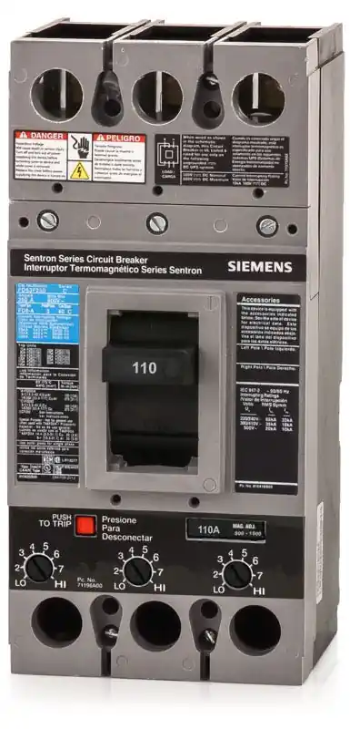 Order Now Siemens FD63B110 - 110A 3 Pole Molded Case Circuit Breaker