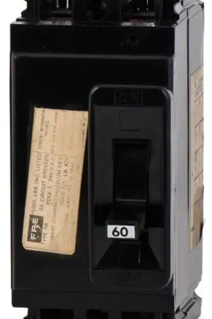 Federal Pacific NE223060 - 60A 2 Pole Molded Case Circuit Breaker Limited Time