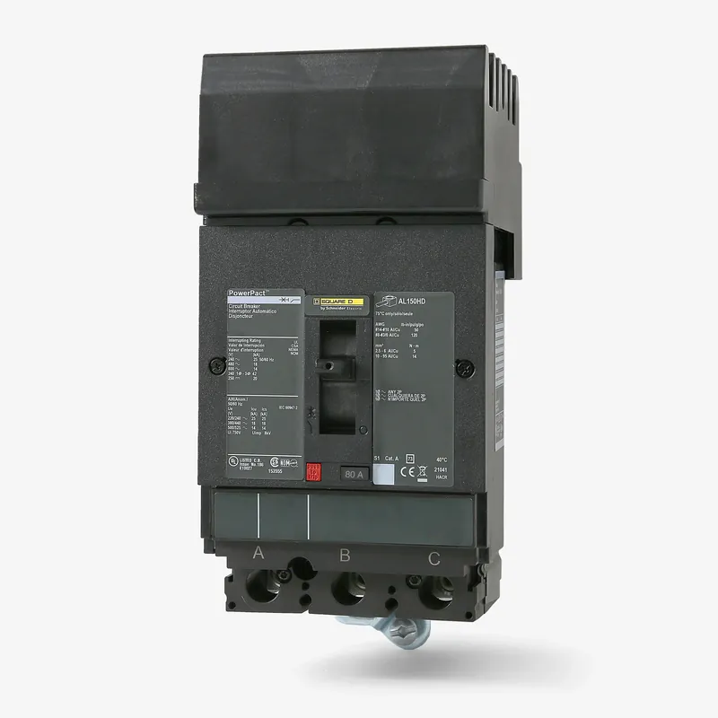 Square D HLA36080 - 80A 3 Pole Molded Case Circuit Breaker Express Delivery