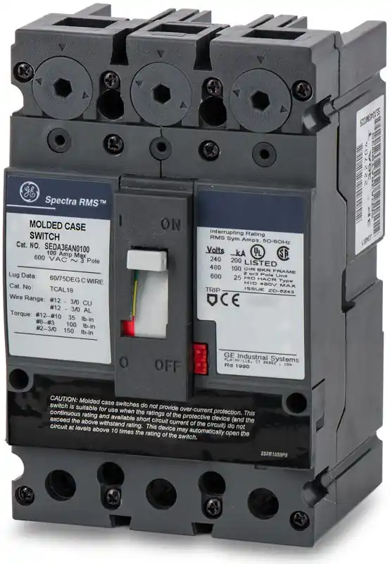 Top Pick ABB / General Electric SEDA36AN0100 - 100A 3 Pole Molded Case Switch