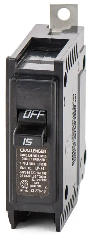 Limited Time Eaton / Challenger BQ1C015 - 15A 1 Pole Molded Case Circuit Breaker