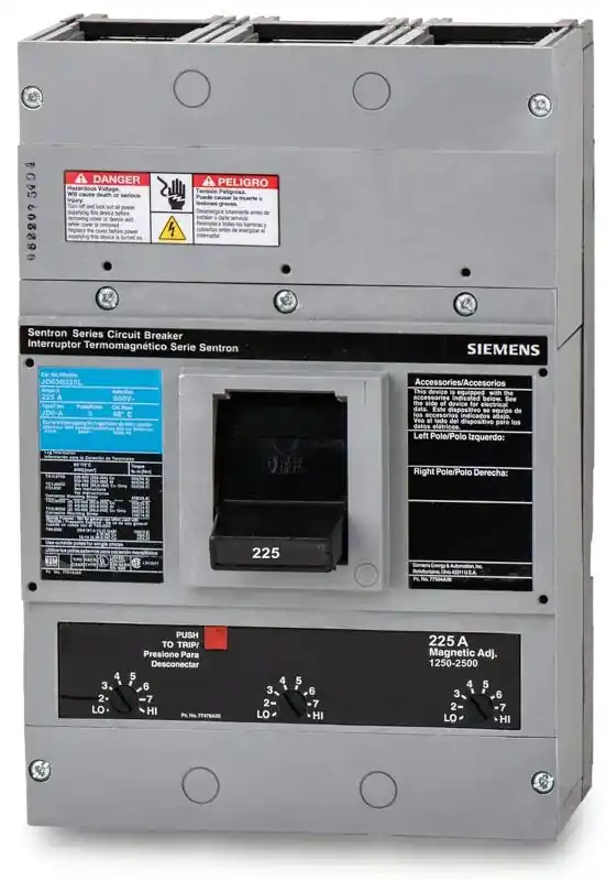 Express Delivery Siemens JD63B225L - 225A 3 Pole Molded Case Circuit Breaker