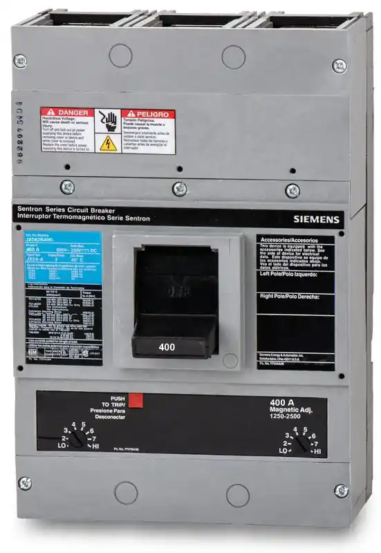 Siemens JXD62B400L - 400A 2 Pole Molded Case Circuit Breaker Fan Favorite