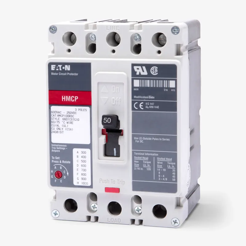 Budget Eaton / Cutler-Hammer HMCP050G2C - 50A 3 Pole Motor Circuit Protector