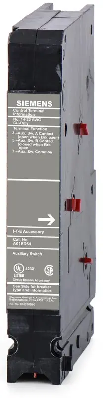 Express Delivery Siemens A01ED64 Auxiliary Switch