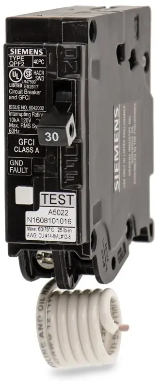 Premium Siemens QF130A - 30A GFCI Miniature Circuit Breaker