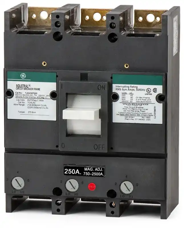Markdown ABB / General Electric TJK436250 - 250A 3 Pole Molded Case Circuit Breaker