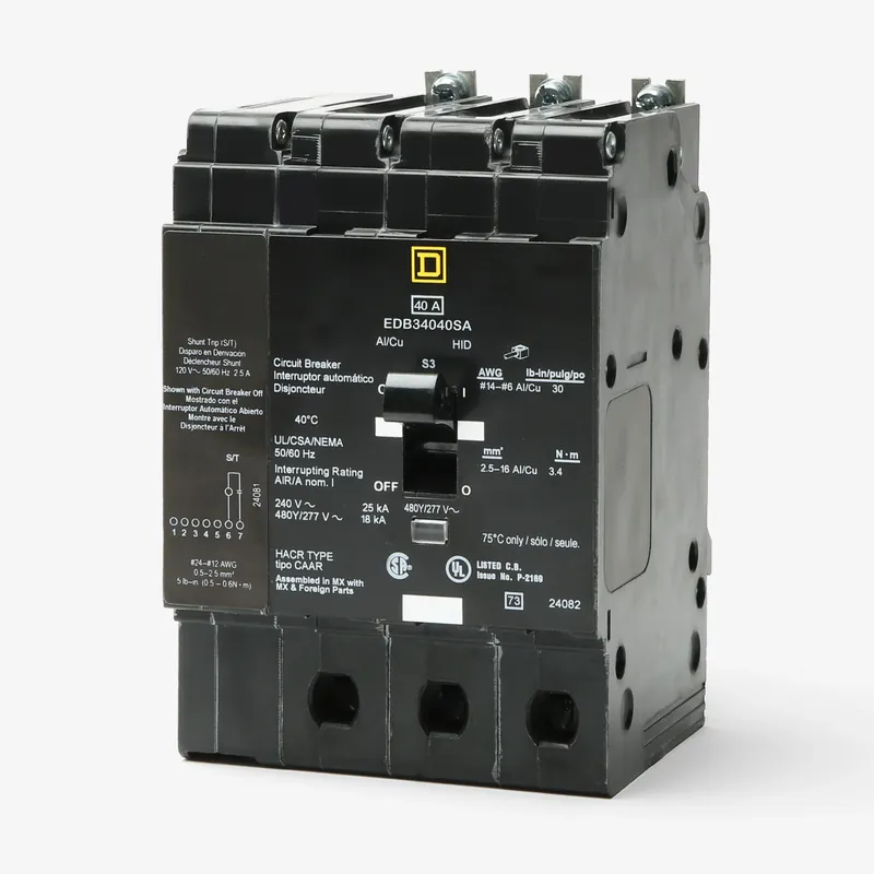 Square D EDB34040SA - 40A 3 Pole Miniature Circuit Breaker Direct From Factory