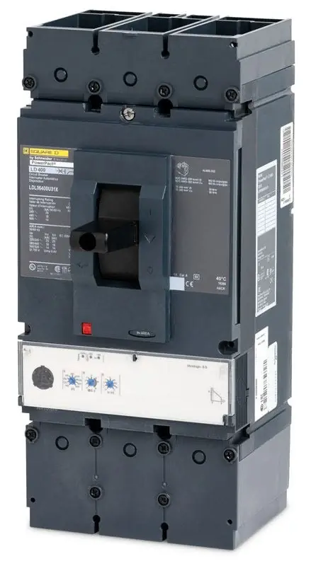 Final Sale Square D LDL36600U33X - 600A 3 Pole Molded Case Circuit Breaker