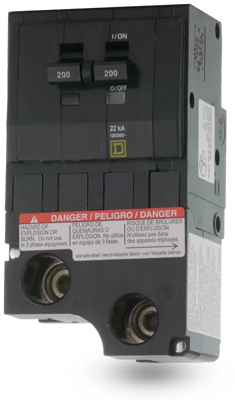 Square D QO2200VH - 200A 2 Pole Miniature Circuit Breaker Best Price