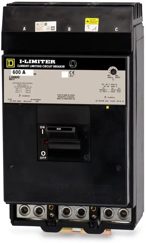 Square D LI36600 - 600A 3 Pole Molded Case Circuit Breaker Today Only
