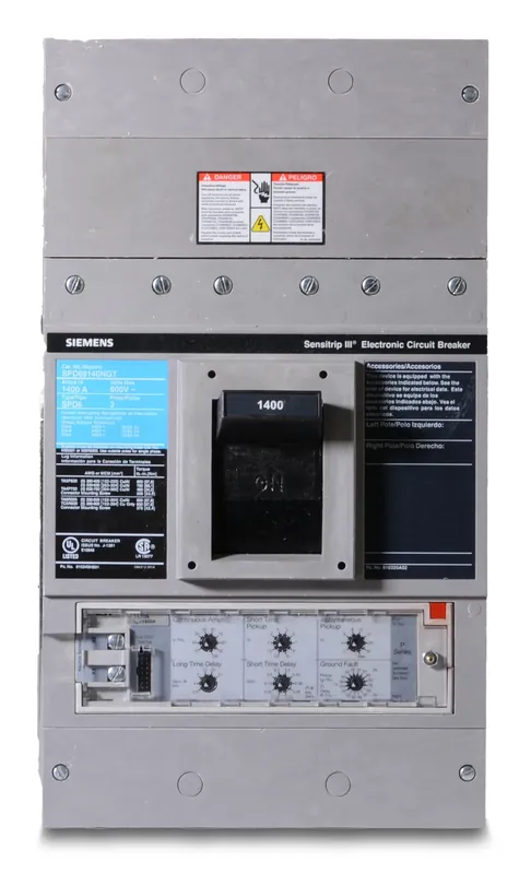 Siemens SPD69140NGT - 1400A 3 Pole Molded Case Circuit Breaker Trusted Brand