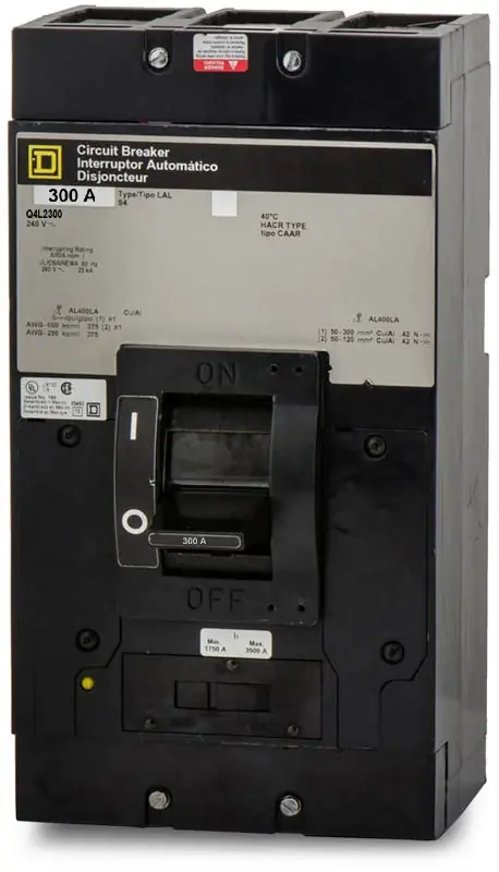 Square D Q4L2300 - 300A 2 Pole Molded Case Circuit Breaker Express Delivery