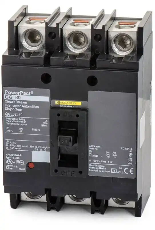 Square D QGL32080 - 80A 3 Pole Molded Case Circuit Breaker Direct From Factory