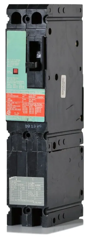 Best Seller Siemens CED62B040 - 40A 2 Pole Molded Case Circuit Breaker