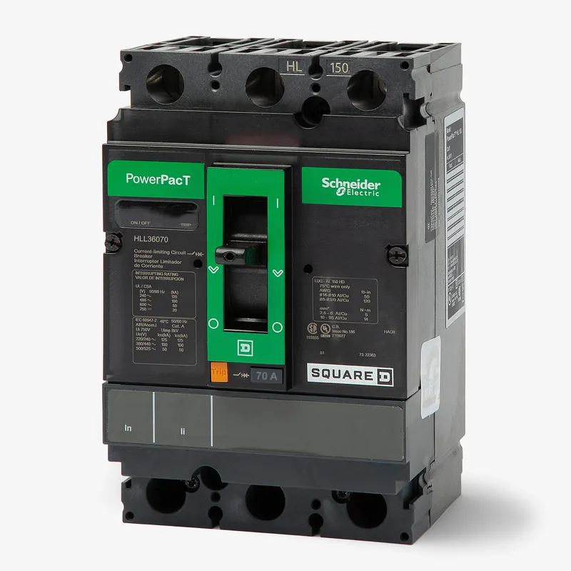 Square D HLL36070 - 70A 3 Pole Molded Case Circuit Breaker Big Sale