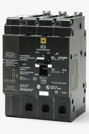 Affordable Square D EDB34090SA - 90A 3 Pole Molded Case Circuit Breaker