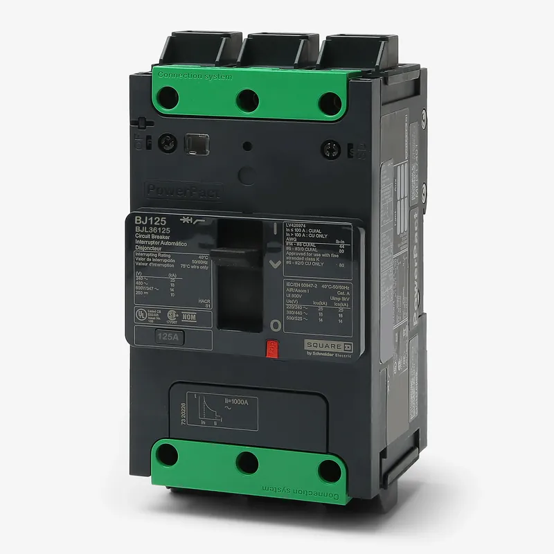 Square D BJL36125 - 125A 3 Pole Molded Case Circuit Breaker Buy Today