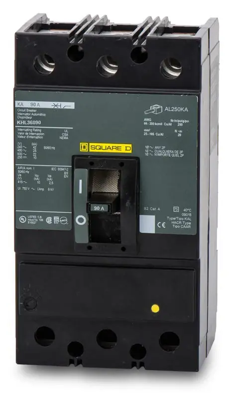 Buy Online Square D KHL36090 - 90A 3 Pole Molded Case Circuit Breaker