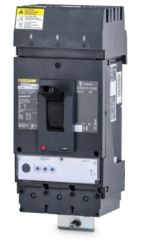 Certified Square D LJA36400CU33X - 400A 3 Pole Molded Case Circuit Breaker