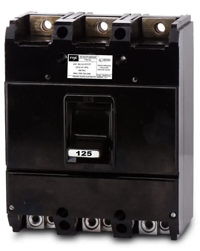 Deal Federal Pacific NJL631125 - 125A 3 Pole Molded Case Circuit Breaker